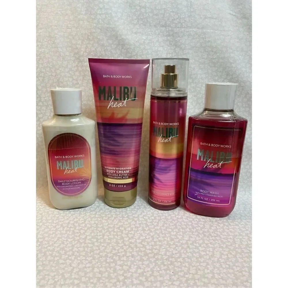 Bath and Body WorkS MALIBU HEAT 4PC Set